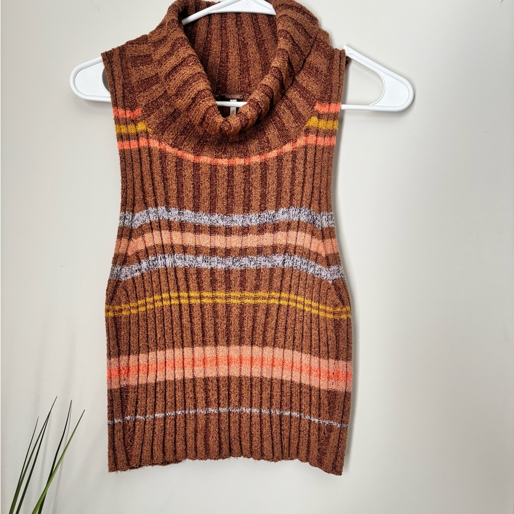 Free People Turtle neck vest